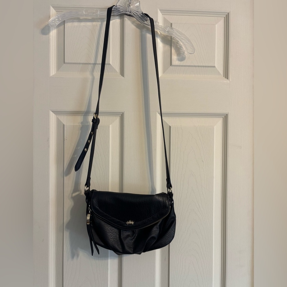 Vintage Black Y2K Juicy Couture Traveler Flap Crossbody Bag 🖤💖